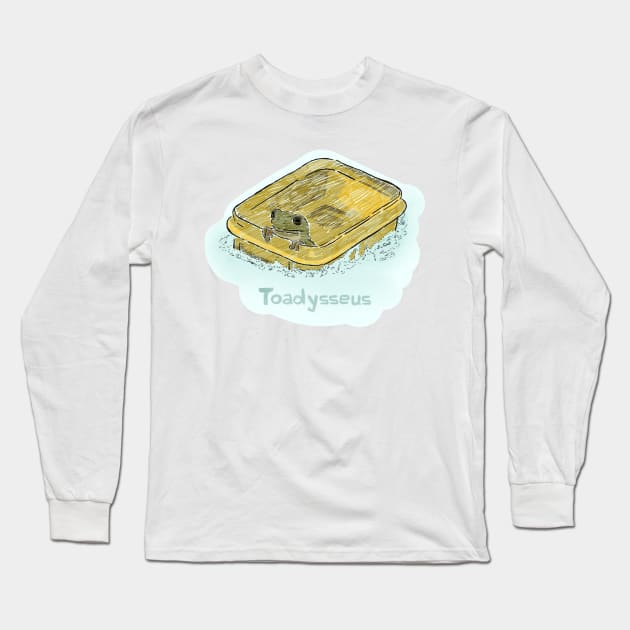 Toadysseus adventure - blue version Long Sleeve T-Shirt by Uwaki